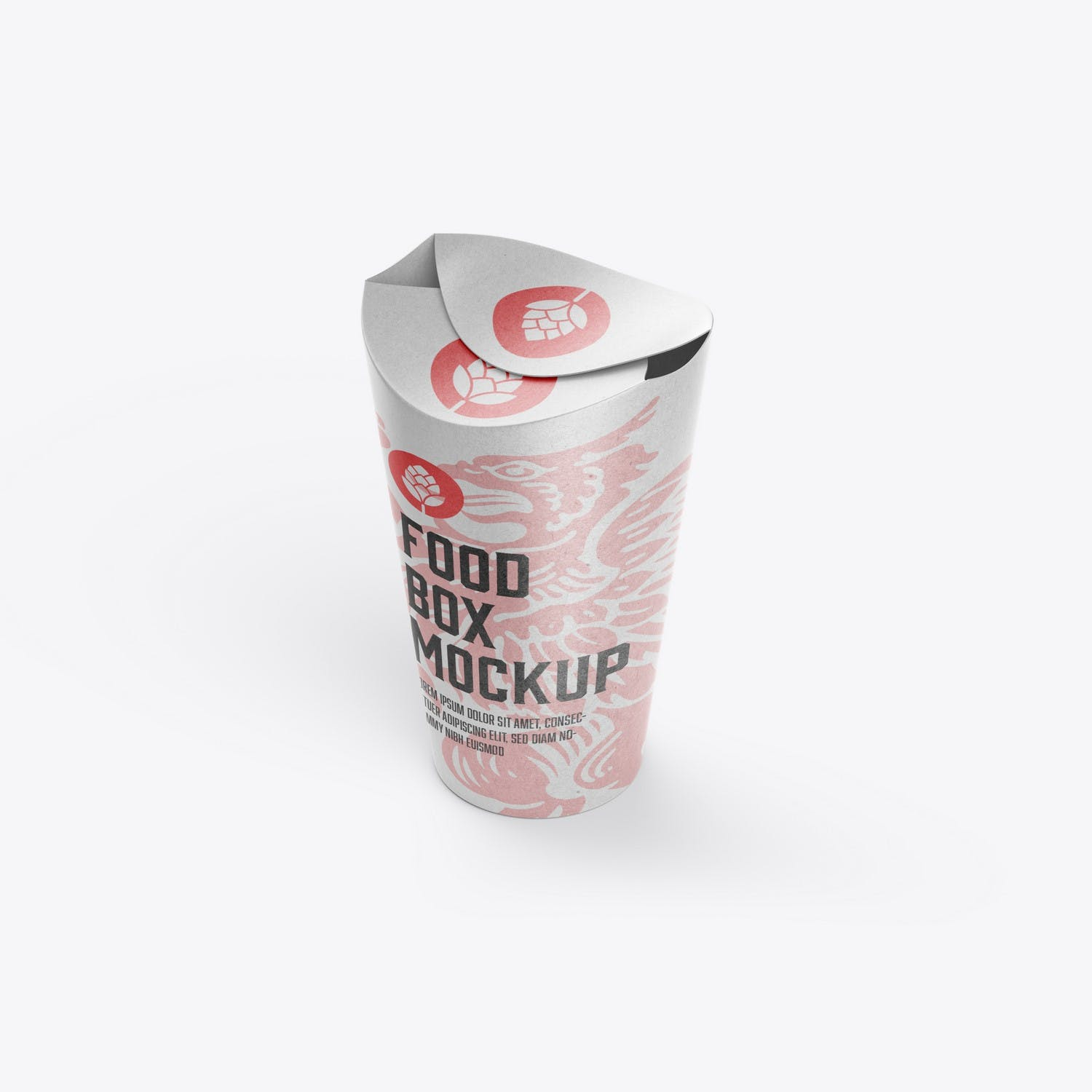 6250 牛皮纸食物盒包装设计样机-Food Pillow Box Mockup