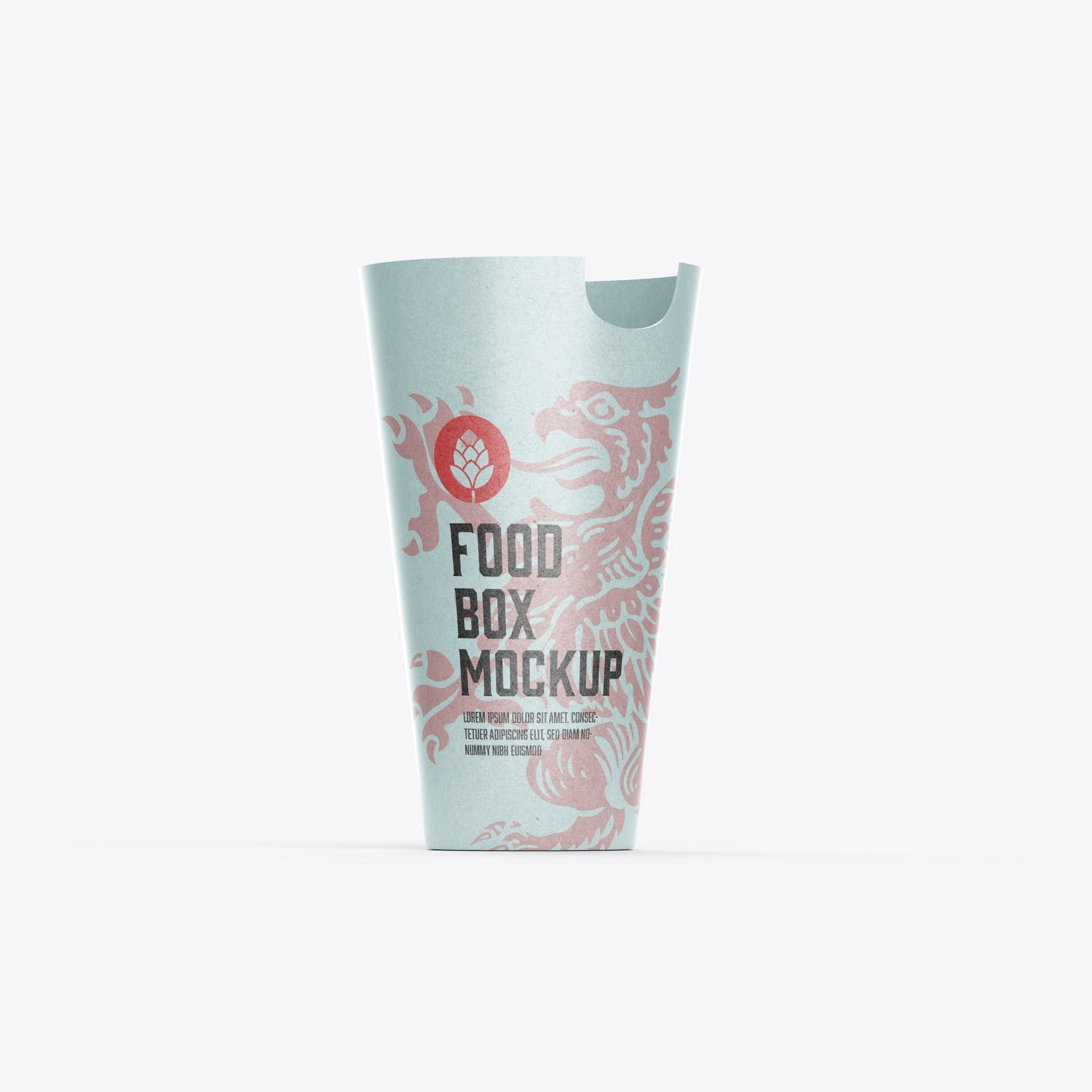 6250 牛皮纸食物盒包装设计样机-Food Pillow Box Mockup