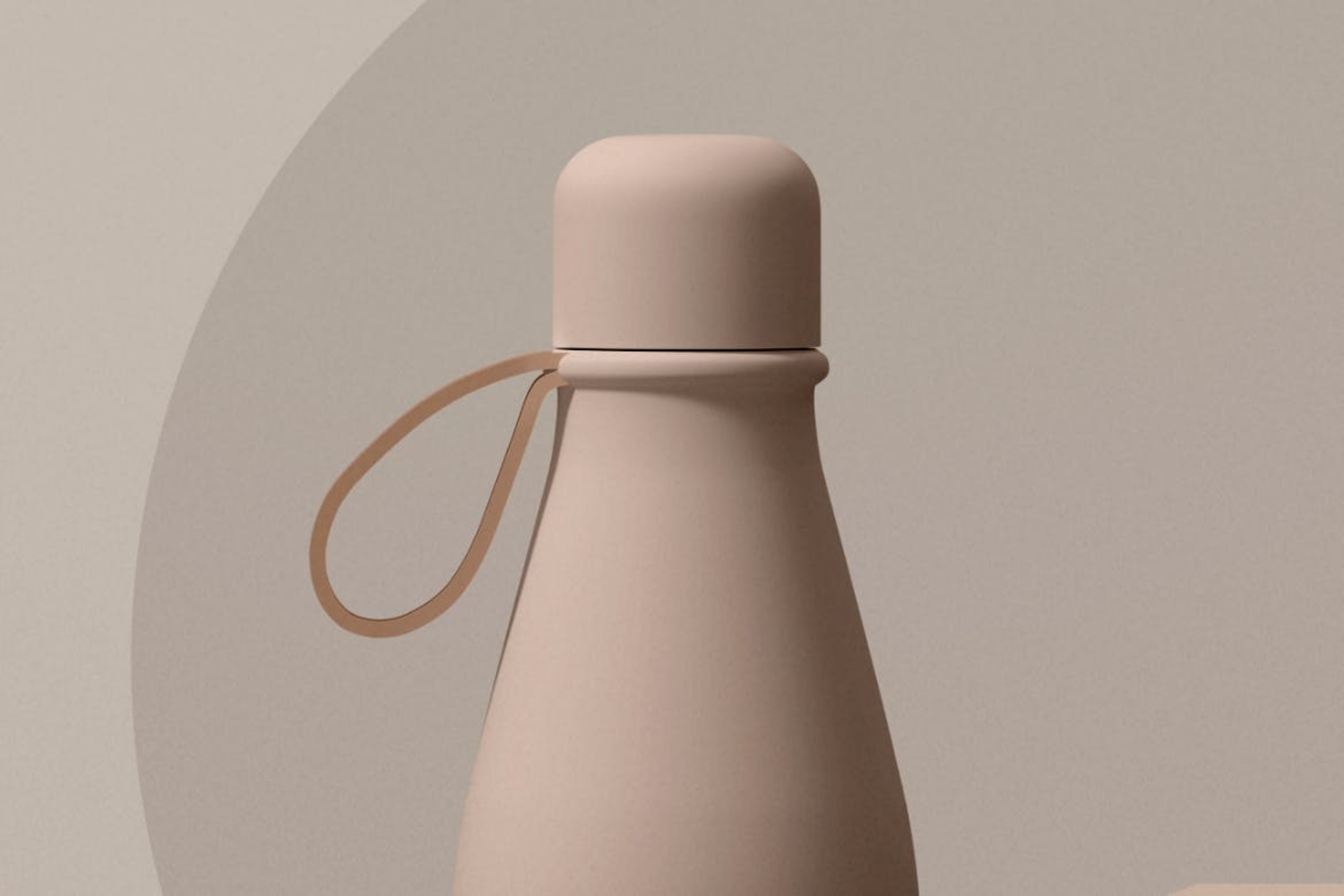 6257 哑光瓶和纸管包装展示场景样机模板-Matte Bottle and Paper Tube Scene Mockup