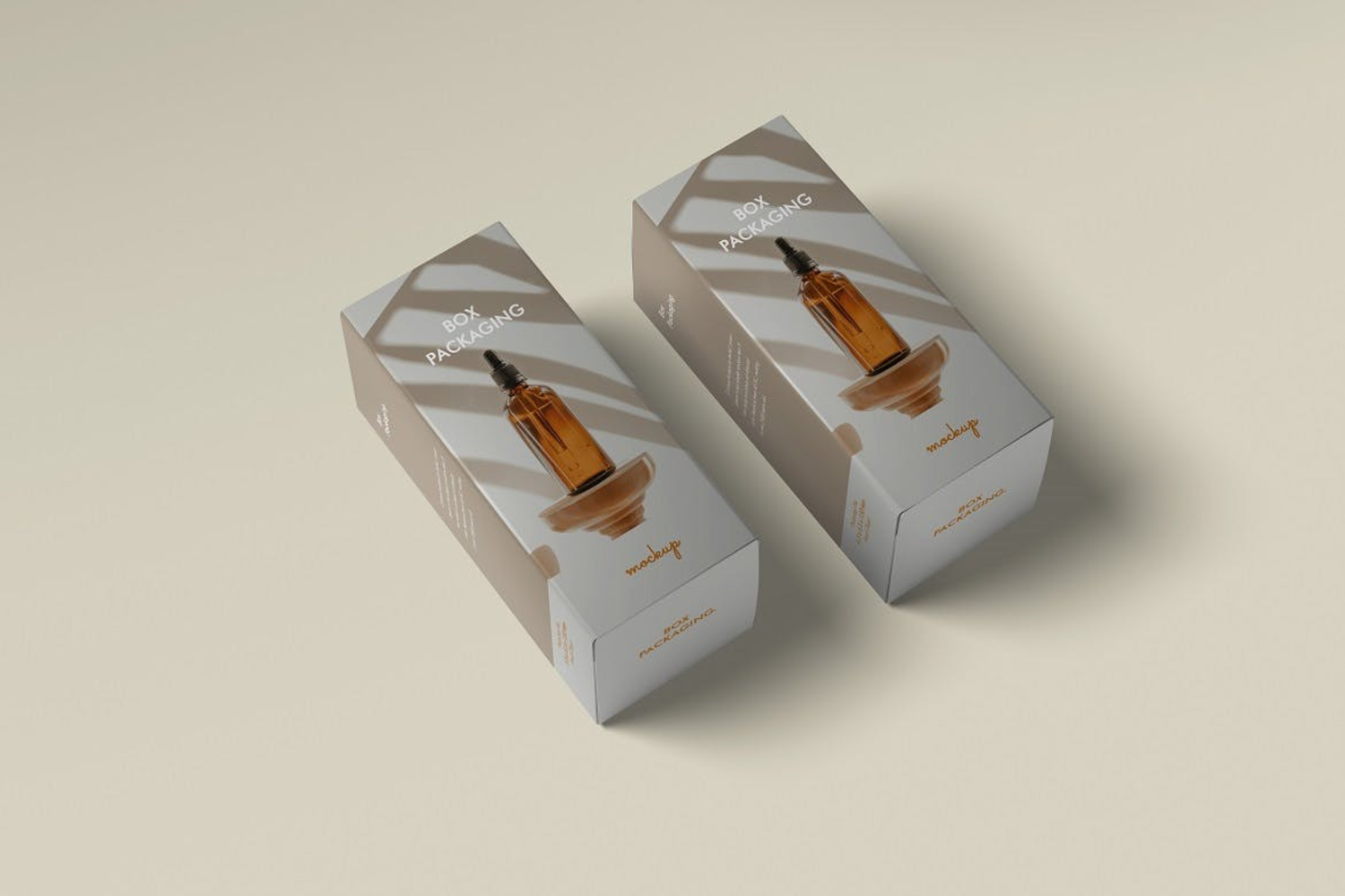 6260 纸盒盒子包装设计样机模板-Box Packaging Mockup