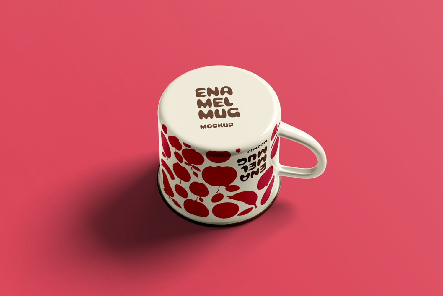 6266 多彩的搪瓷杯模型样机-Enamel Mug Mockup