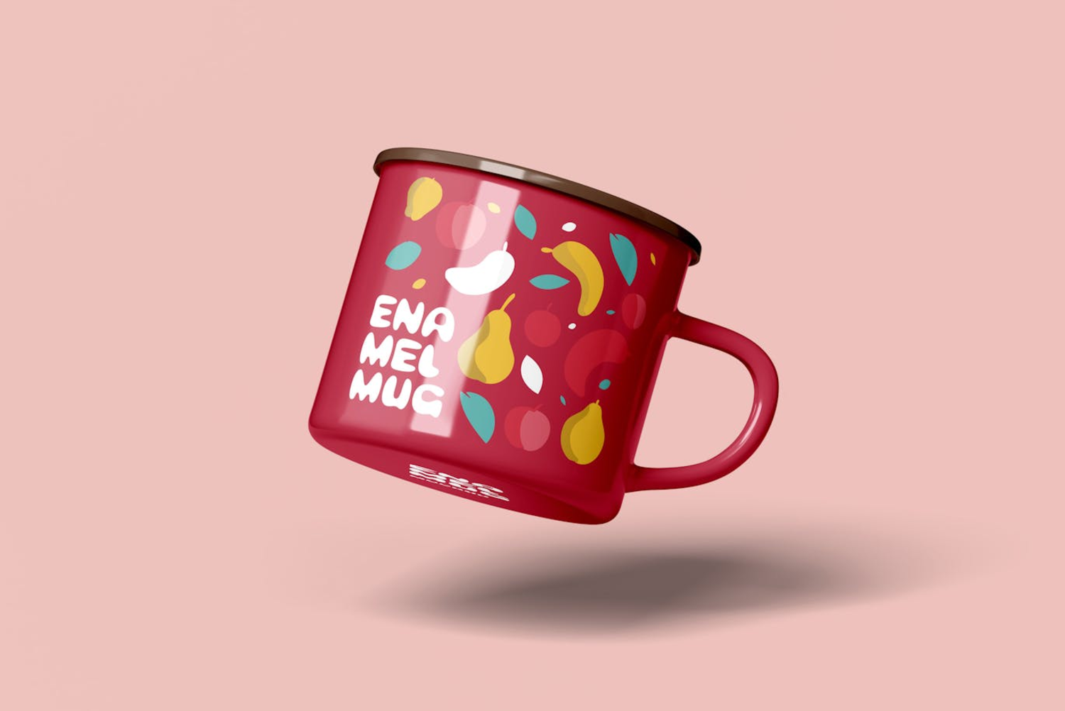 6266 多彩的搪瓷杯模型样机-Enamel Mug Mockup