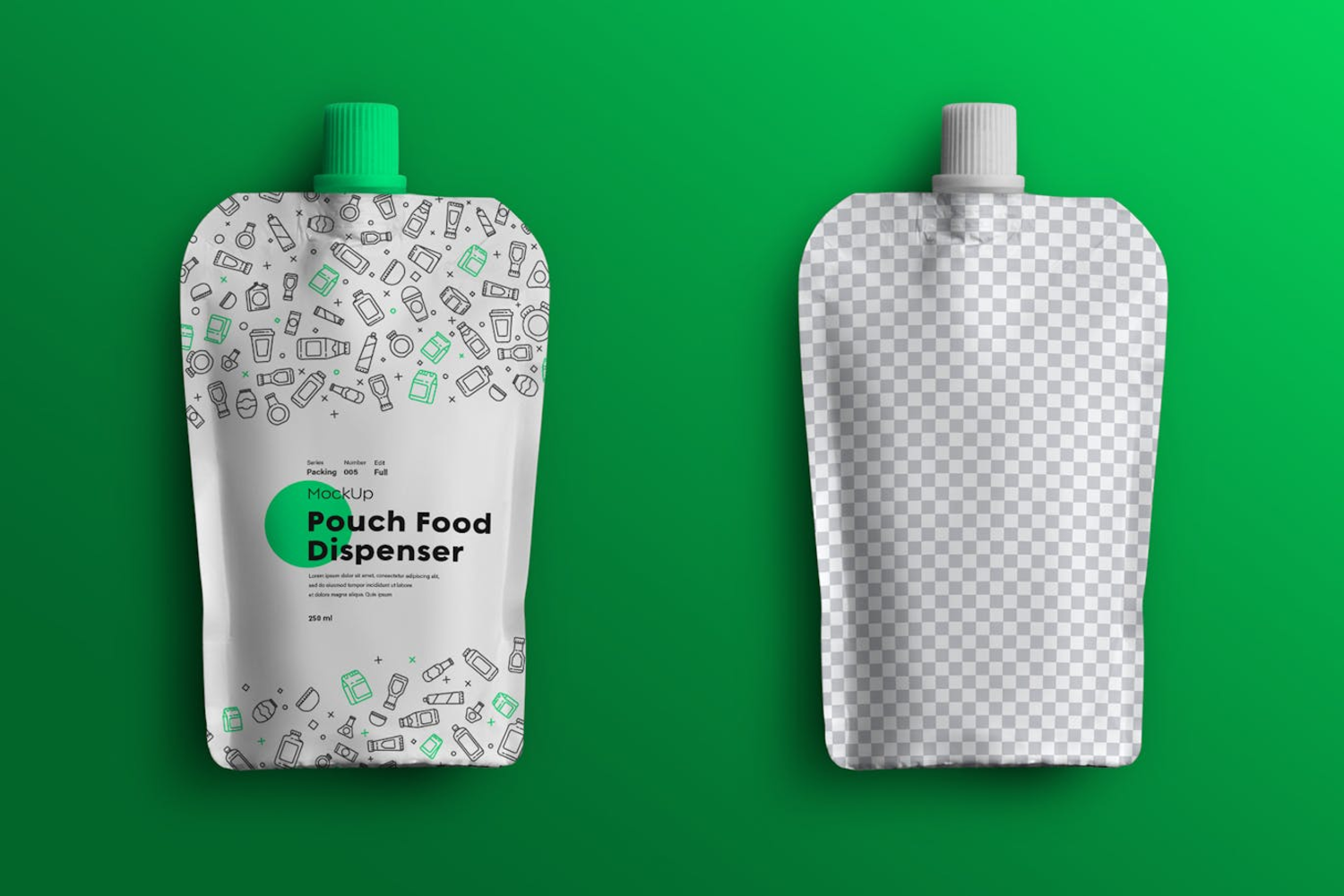 6269 创意吸嘴包装袋模型样机-Creative nozzle packaging bag mockup