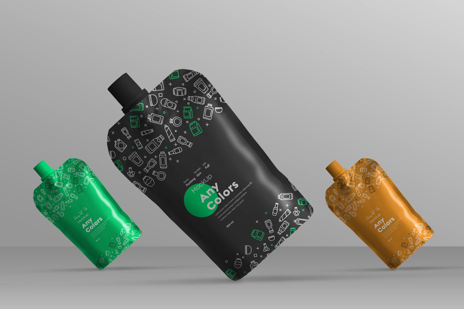 6269 创意吸嘴包装袋模型样机-Creative nozzle packaging bag mockup