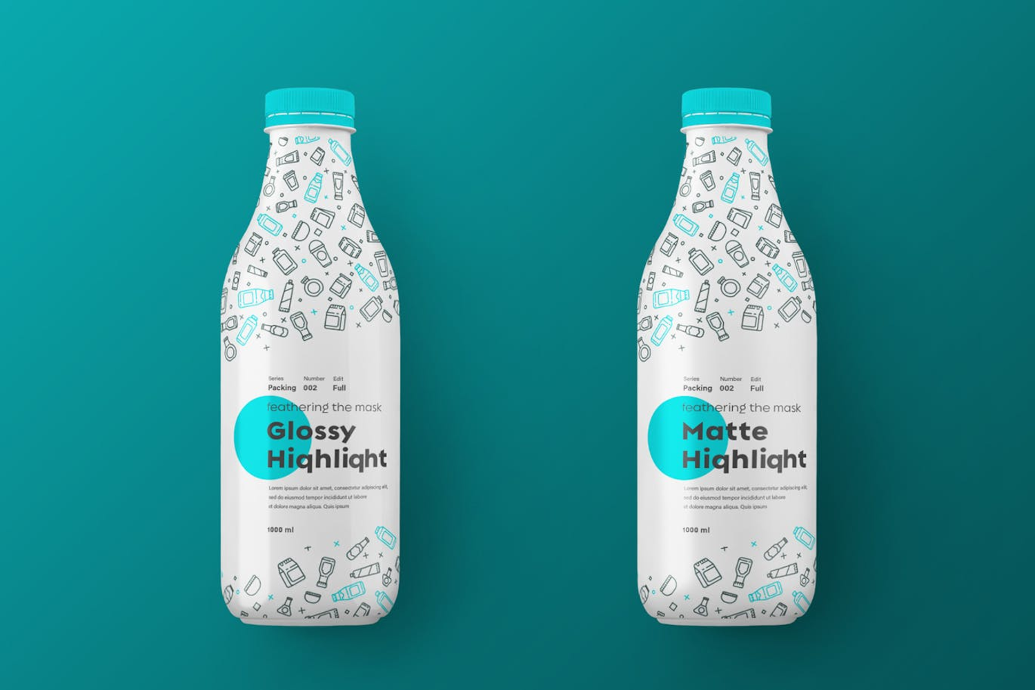 6272 创意设计大塑料瓶模型-Creative design large plastic bottle mockup