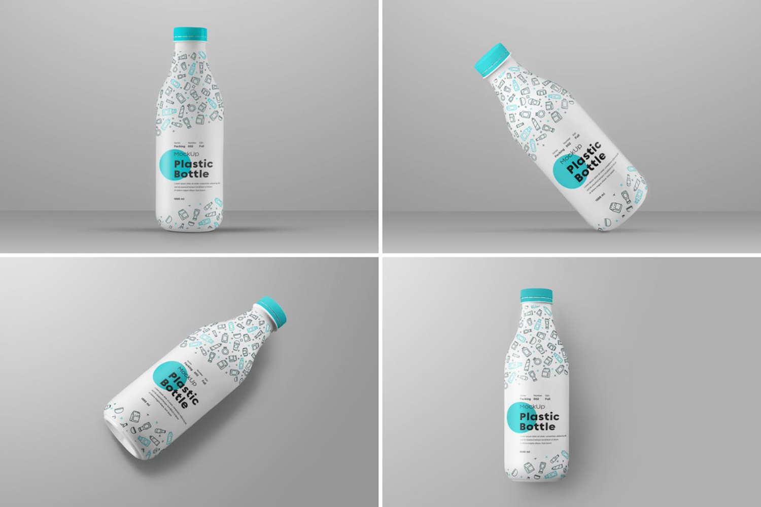 6272 创意设计大塑料瓶模型-Creative design large plastic bottle mockup