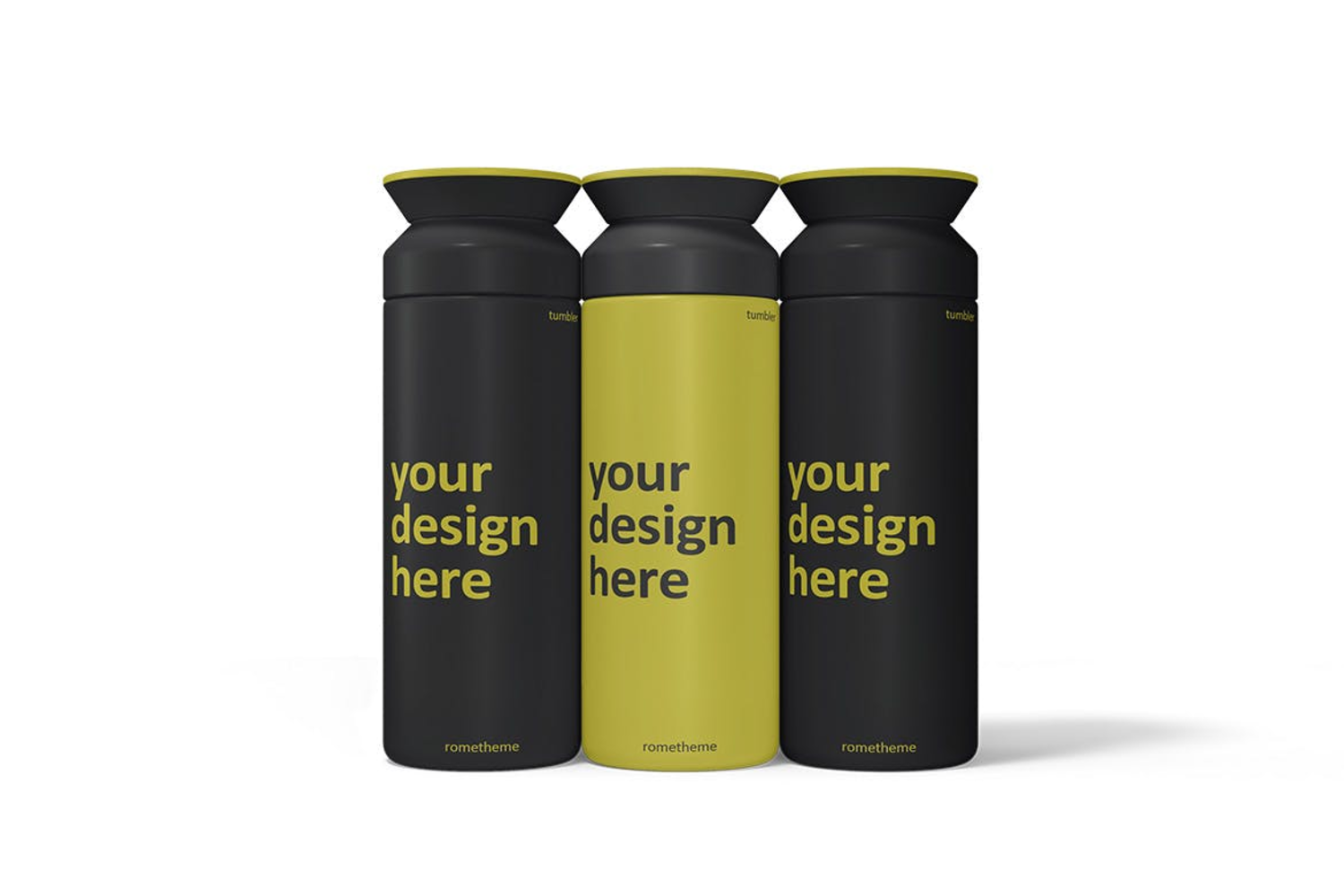 6281 平底水杯包装设计样机模板 Tumbler – Mockup Template