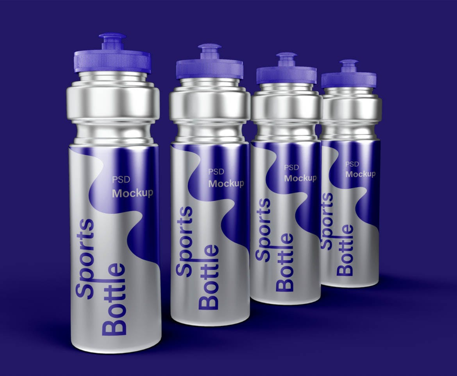 6283 金属运动水瓶设计样机 Sports Bottle Mockup