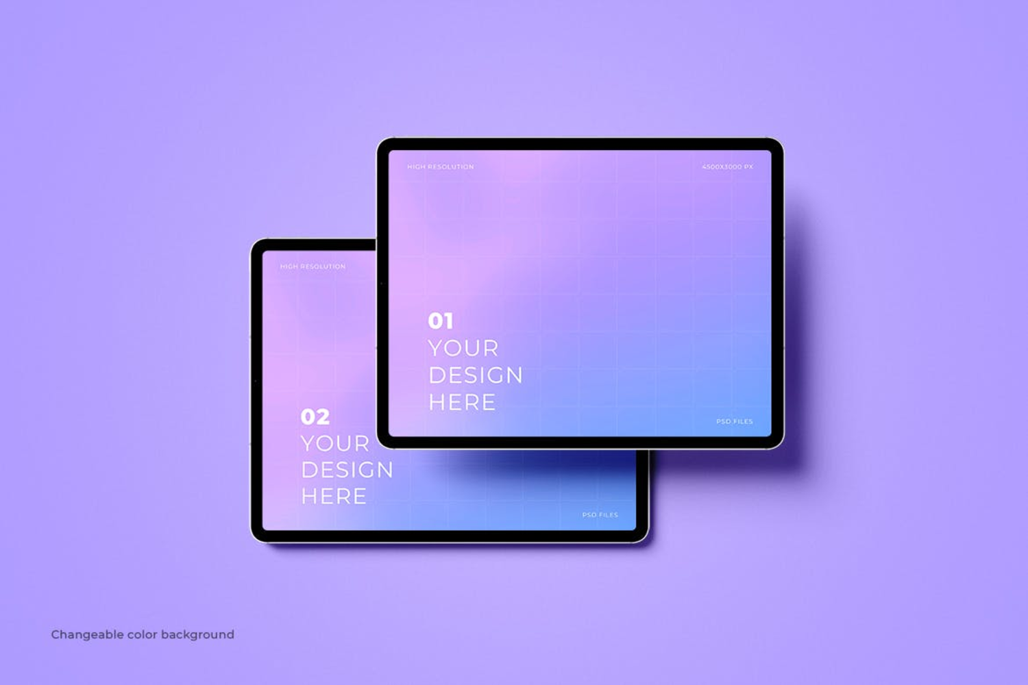 6285 横向平板电脑屏幕样机-landscape tablet screen mockup