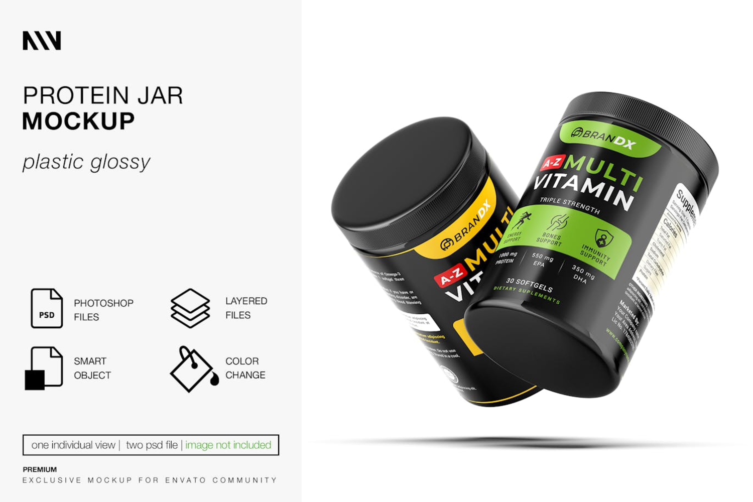 6286 便携式蛋白质罐样机-protein jar mockup