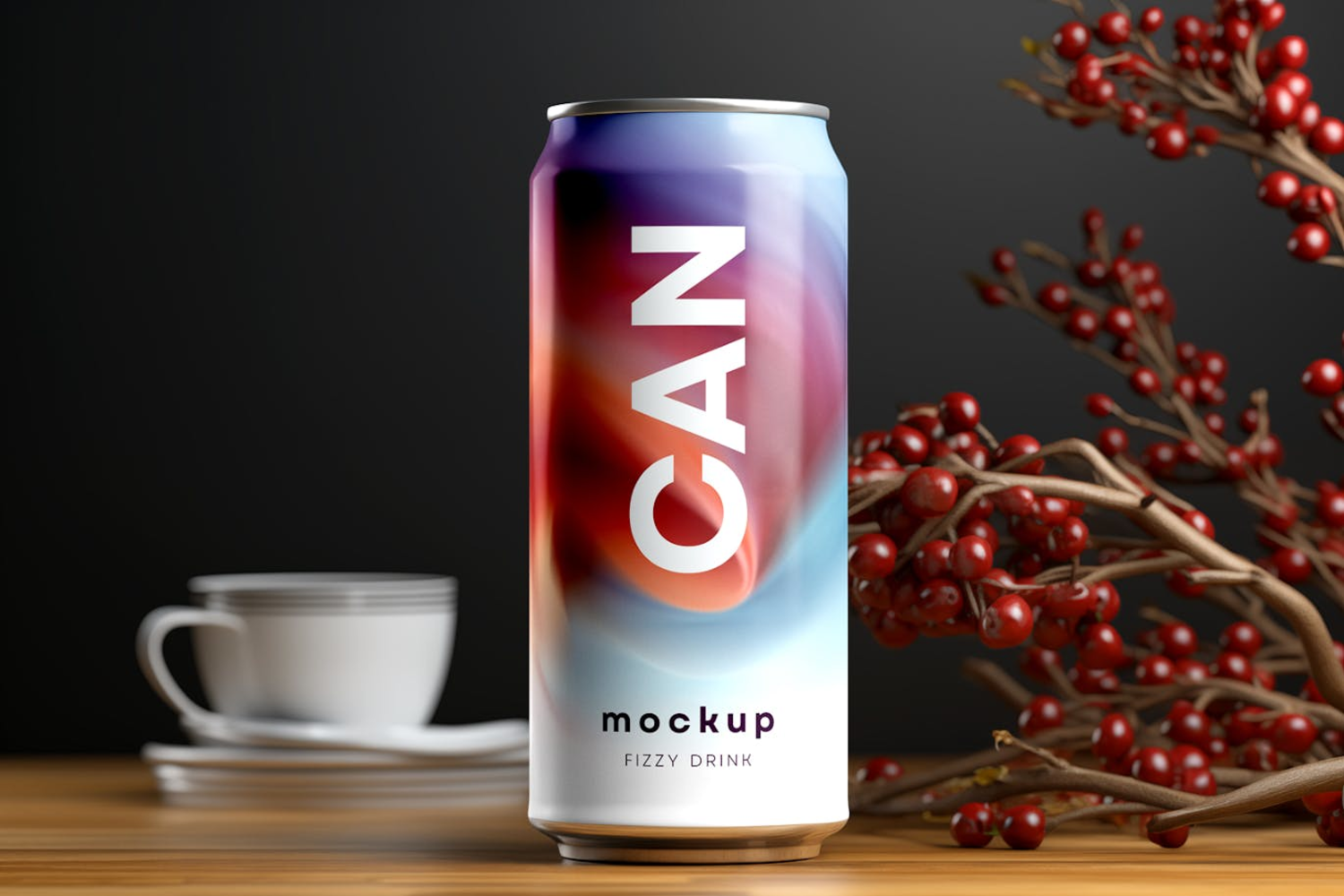 6289 创意设计碳酸包装罐样机-Can Mockup