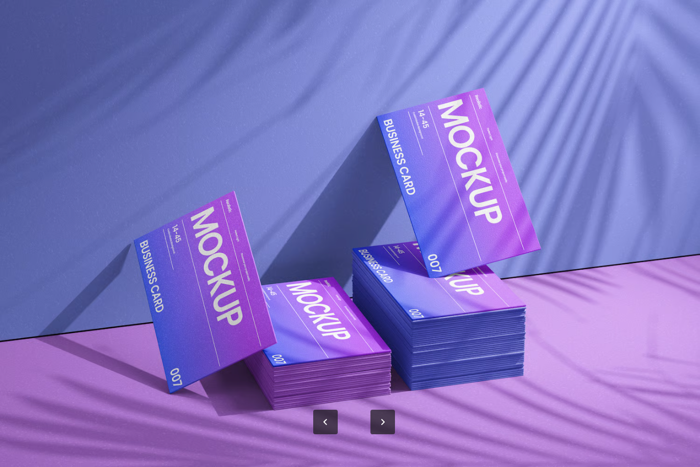 高端商务名片PSD样机简约风企业VI可编辑设计模板素材Minimal Business Card Mockup-果觅网