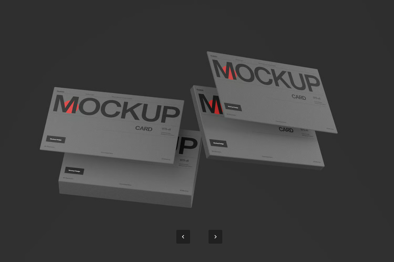 现代商务名片PSD样机 分层可编辑高端企业VI设计模板Modern Business Card Mockup Template-果觅网