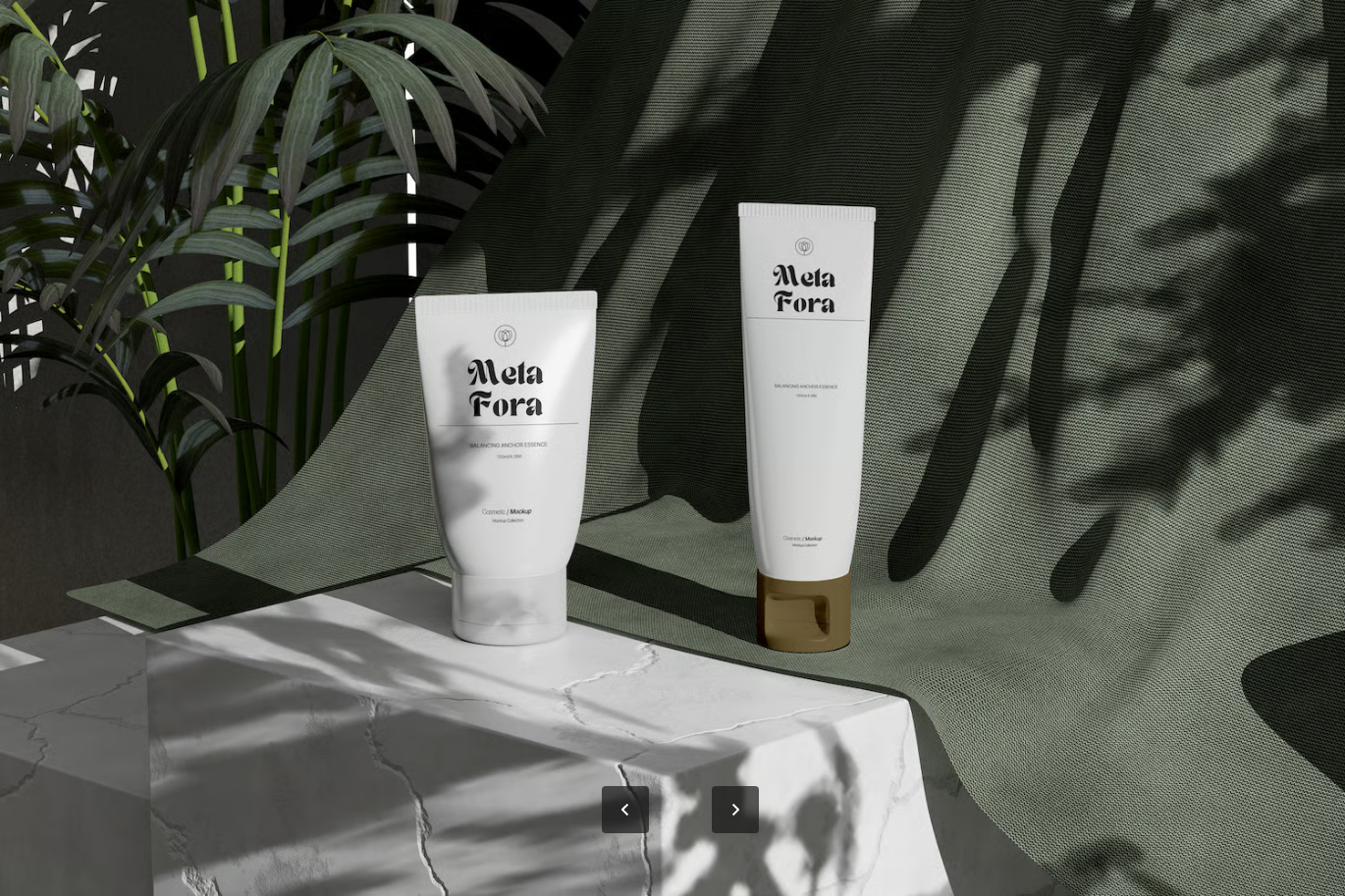PSD分层化妆品管样机 3D立体场景效果图 品牌包装设计素材模板Cosmetic Tube Mockup Scene-果觅网