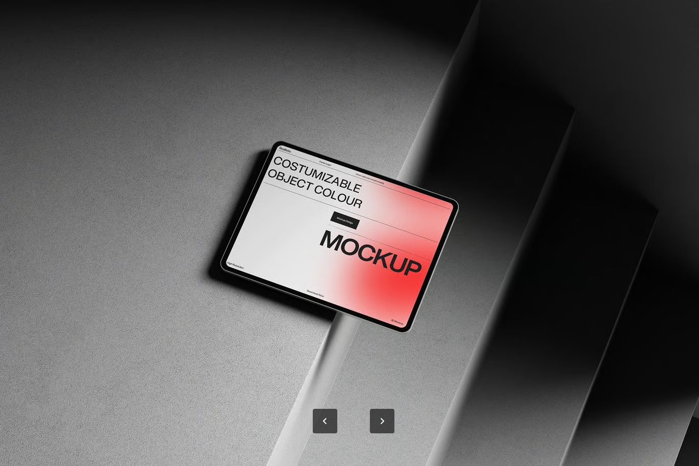 PSD平板样机素材4K高清Tablet Mockup可编辑分层文件UI设计神器Tablet Display Mockup Kit-果觅网
