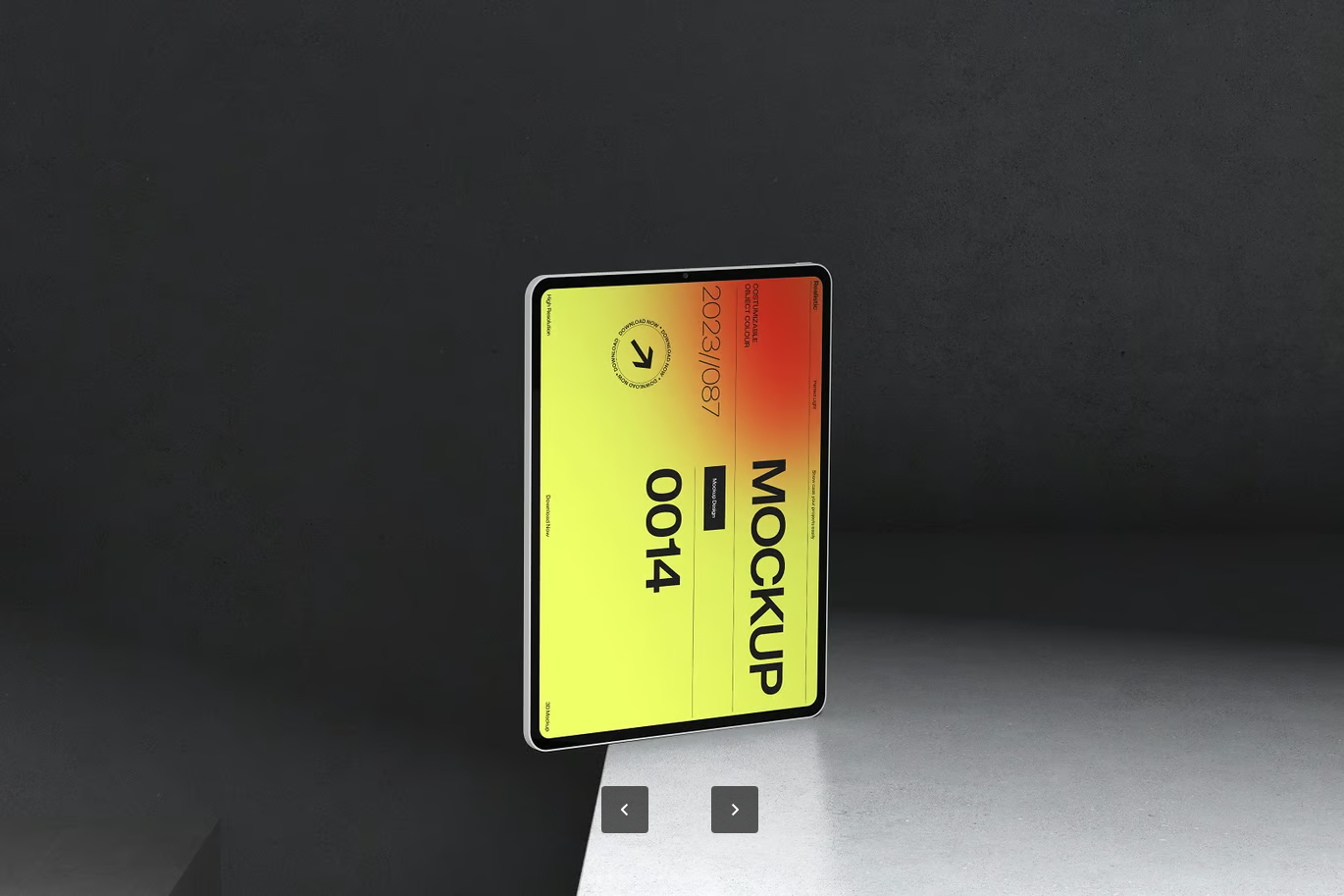 可编辑Tablet屏幕PSD样机分层Mockup布局4K高清商用素材Tablet Screen Mockup Layout-果觅网