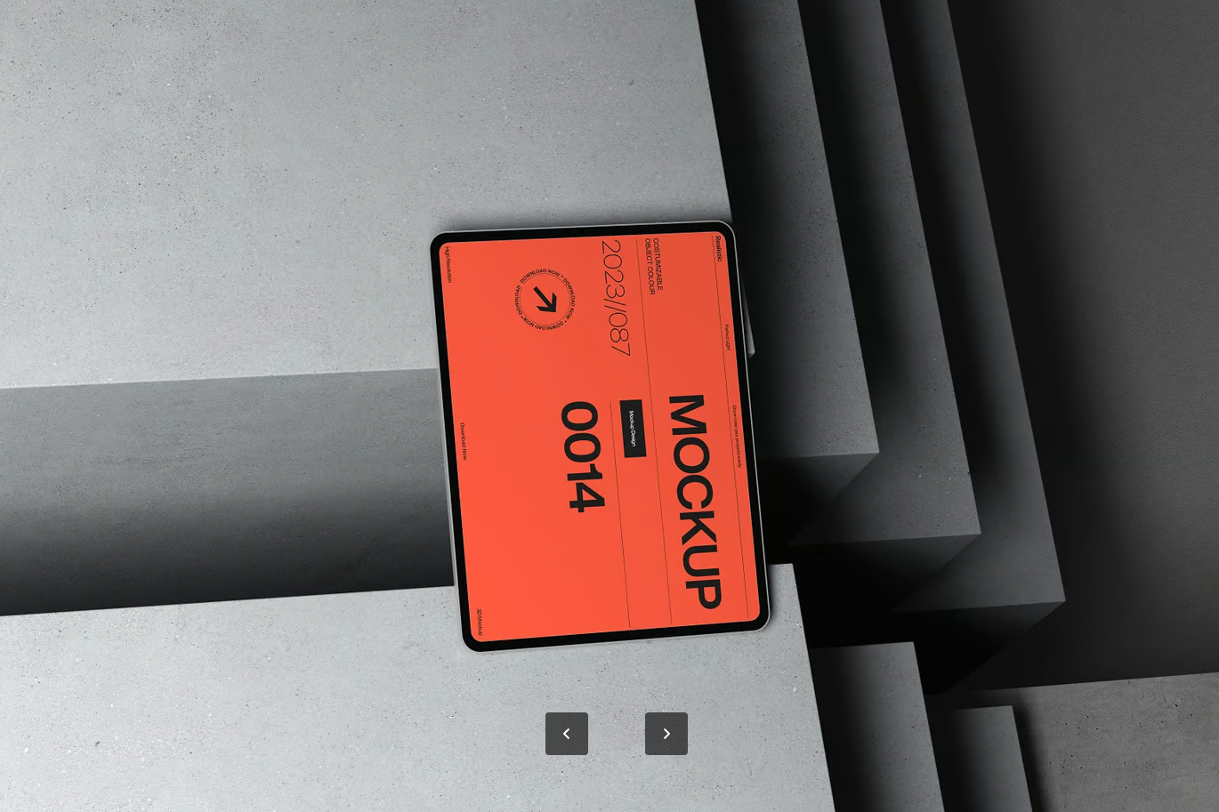 6313 可编辑Tablet屏幕PSD样机分层Mockup布局4K高清商用素材Tablet Screen Mockup Layout