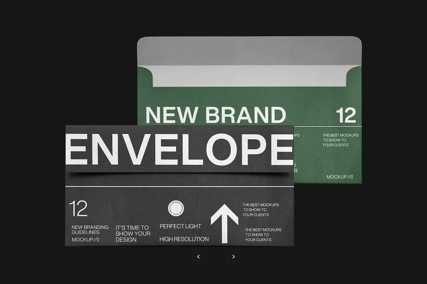 G6326 可编辑PSD样机模板信封品牌高端展示Mockup设计素材Envelope Branding Mockup Template