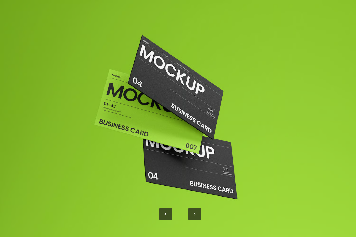 高端Minimal商务名片PSD样机模板可编辑分层设计2024最新款Minimal Business Card Mockup Template-果觅网