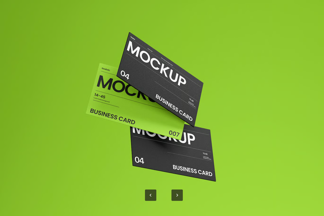 G6329 高端Minimal商务名片PSD样机模板可编辑分层设计2024最新款Minimal Business Card Mockup Template