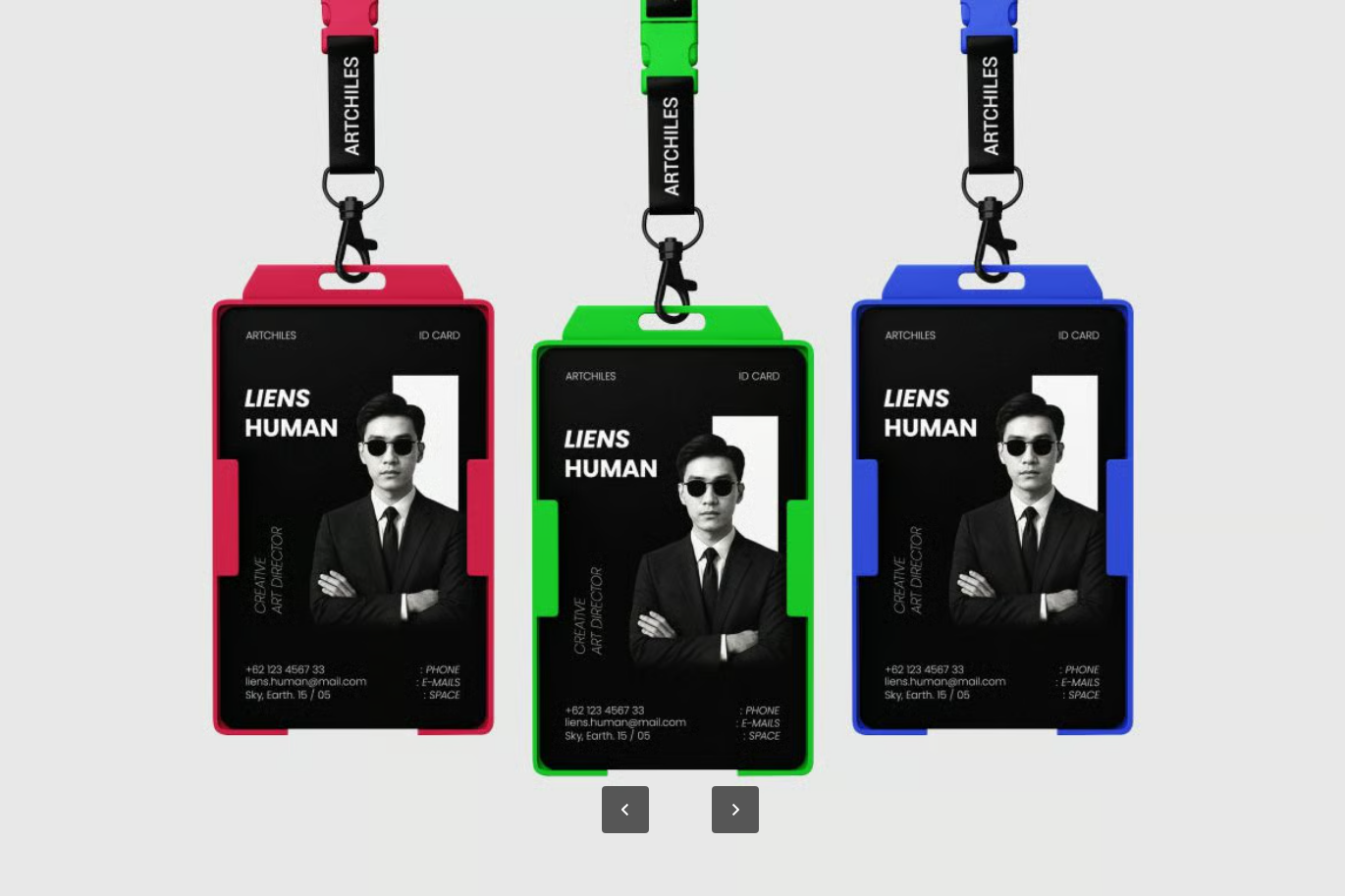 ID卡样机PSD分层模板可编辑证件设计高端质感智能对象素材ID Card Mockup-果觅网