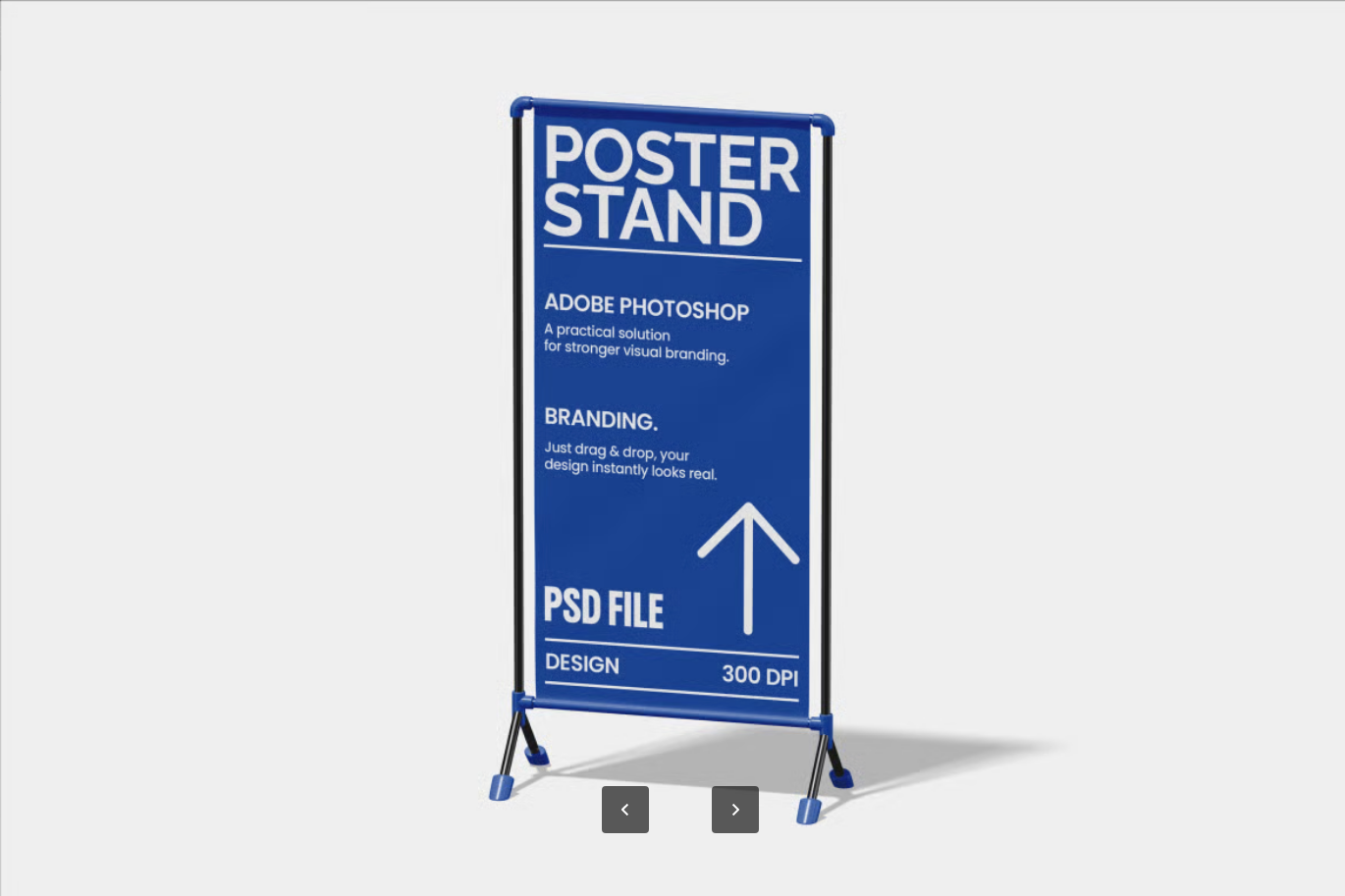 分层可编辑PSD展架样机商用授权高清易拉宝Mockup电商主图模板Standee Mockup-果觅网