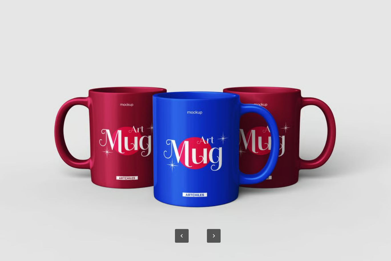 PS样机Mug Mockup咖啡杯分层可编辑智能对象ins风极简包装展示素材Mug Mockup-果觅网