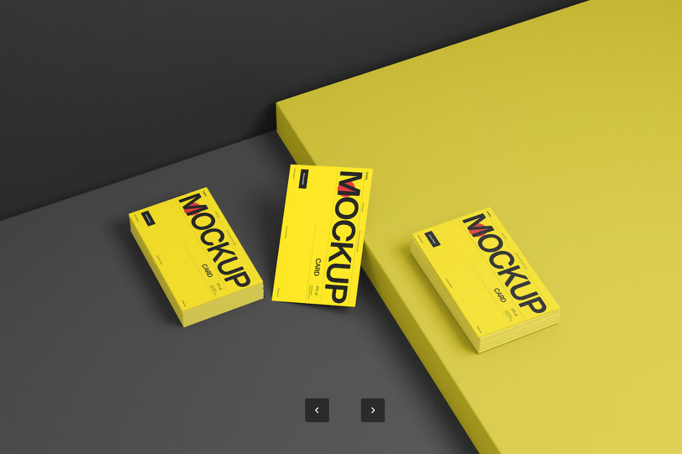 高端商务名片样机PSD分层文件品牌设计模板可编辑3D立体展示mockupBusiness Card Branding Mockup Template-果觅网
