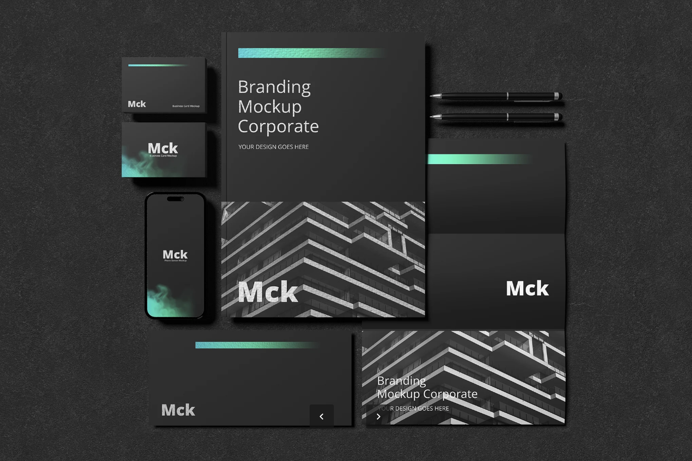 2025新款PSD分层样机 高端品牌展示模板 可编辑文字设计师必备Branding Mockup-果觅网