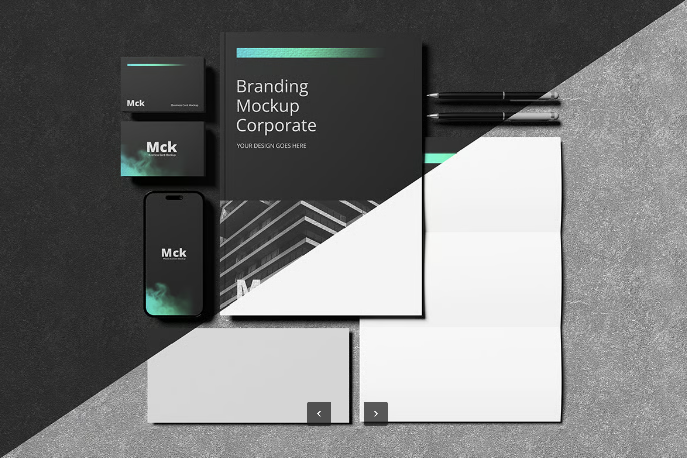 G6359 2025新款PSD分层样机 高端品牌展示模板 可编辑文字设计师必备Branding Mockup