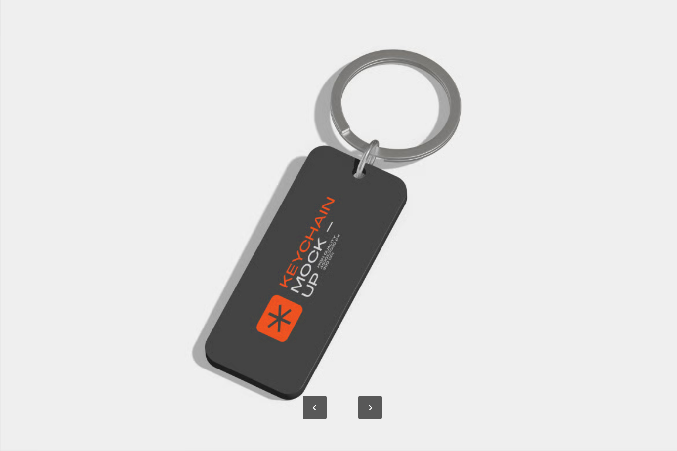 PSD分层钥匙扣样机高精度3D模型可编辑模板电商主图Keychain Mockup-果觅网
