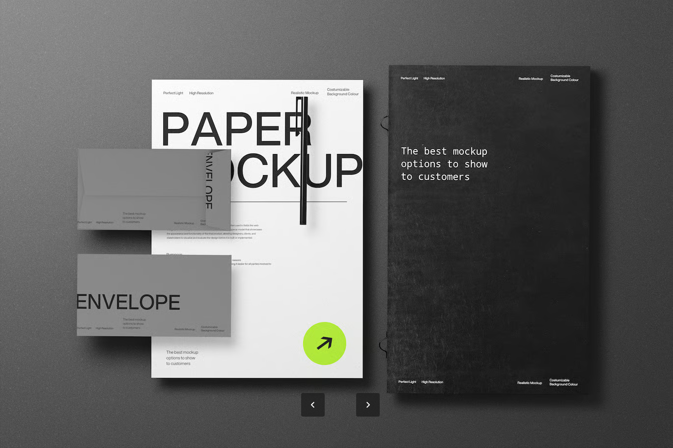 G6366 PS样机极简风文具办公Mockup A4尺寸高端质感可编辑展示模板Minimal Stationery Presentation Mockup Set