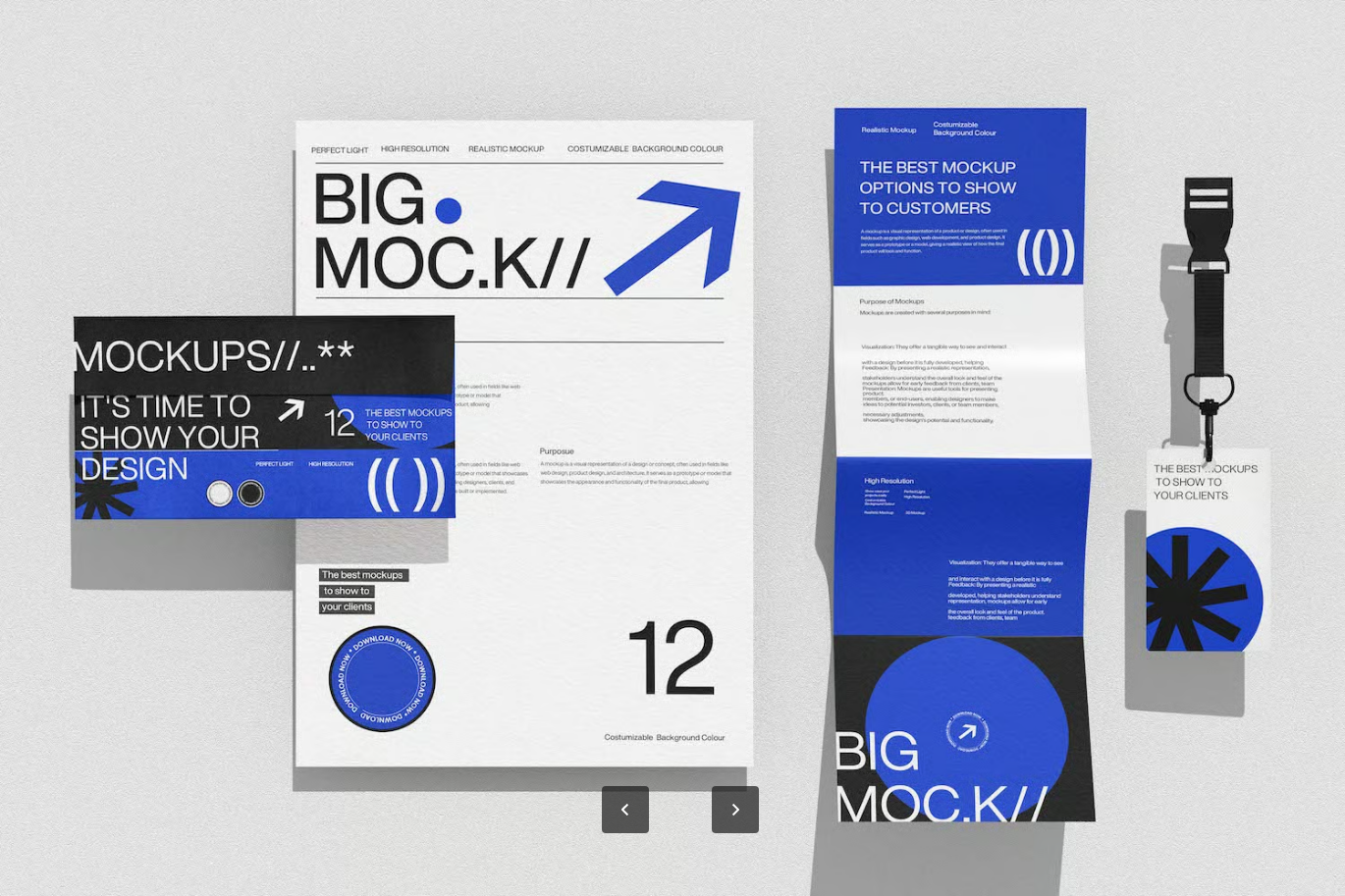 高端商务企业VI样机PSD分层办公文具品牌设计可编辑印刷品模板Corporate Identity Stationery Mockup Set-果觅网