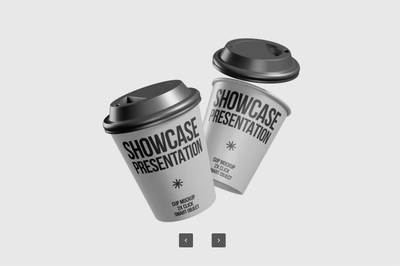 PSD分层可编辑咖啡杯3D立体样机高分辨率Cup Mockup-果觅网