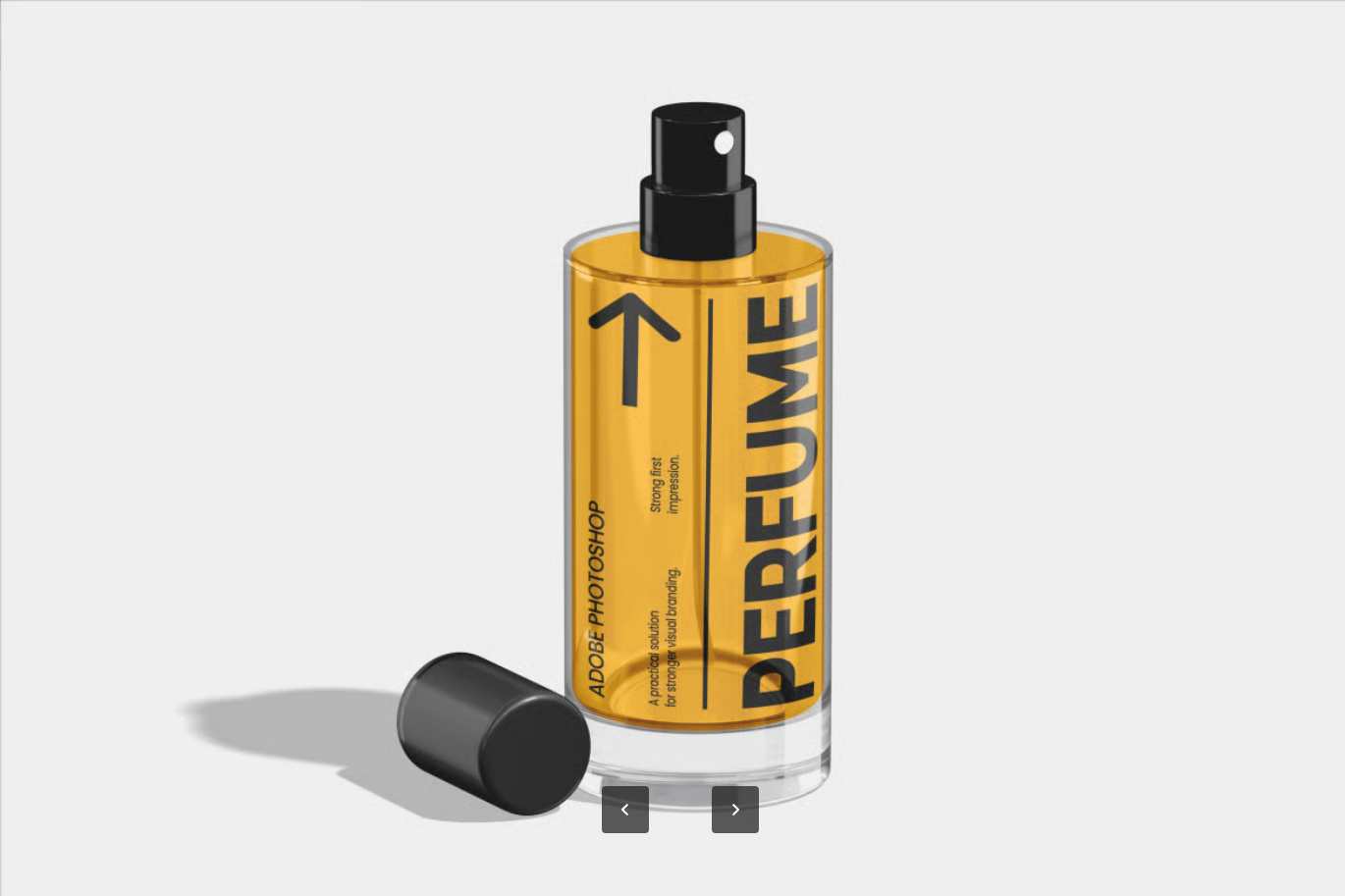 G6382 高端香水PS样机 分层可编辑文字 3D立体产品展示 PSD设计素材Perfume Mockup