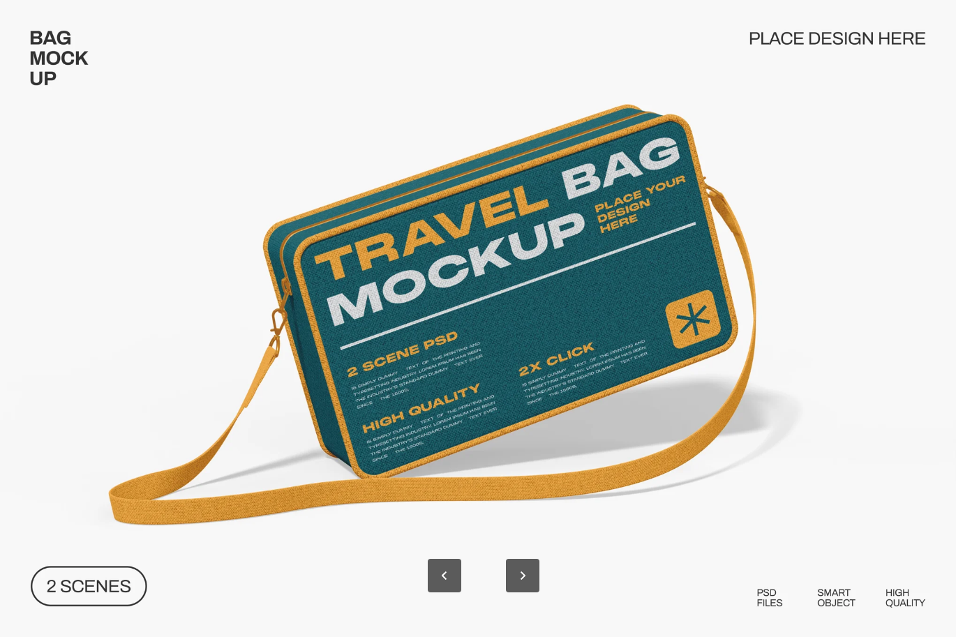 高端质感PSD分层手提包样机 可编辑设计素材 包装展示模板Bag Mockup-果觅网