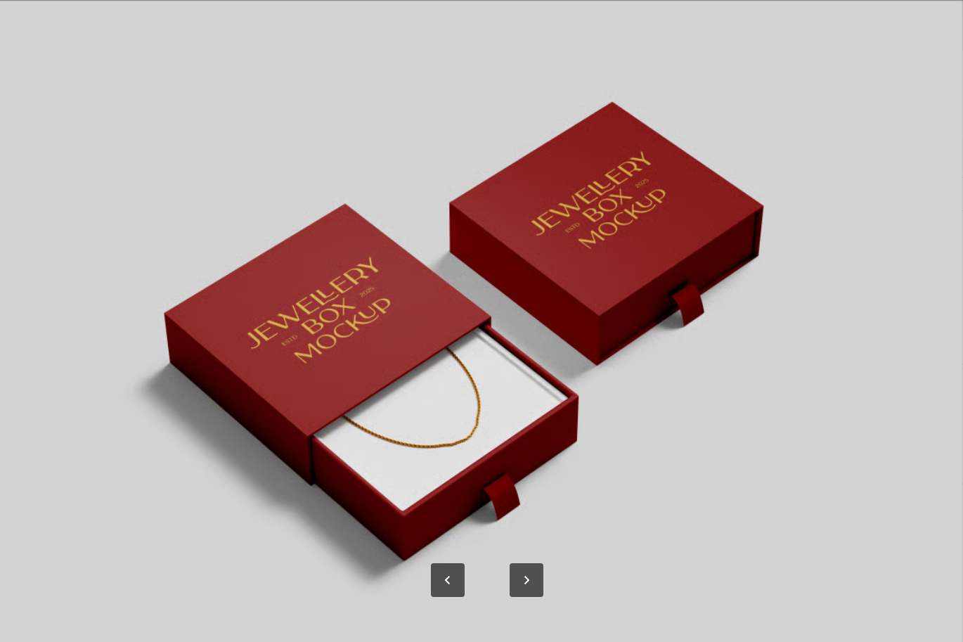 G6394 2025高端珠宝PSD样机分层可编辑首饰3D展示设计素材Jewellery Mockup