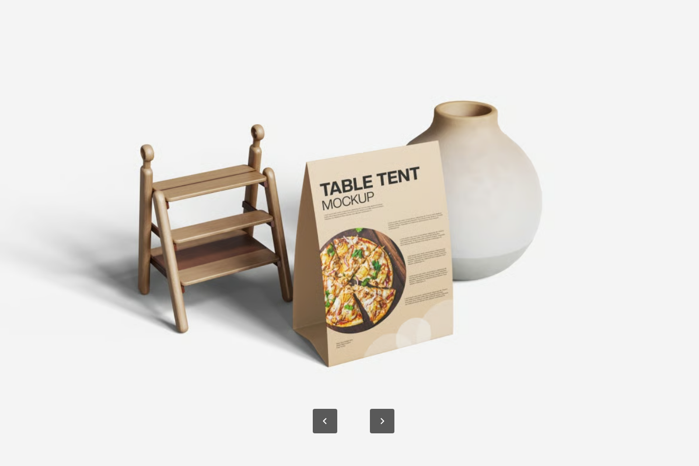 高清可编辑Table Tent菜单Mockup PS分层样机餐饮设计素材模板Table Tent Menu Mockup-果觅网