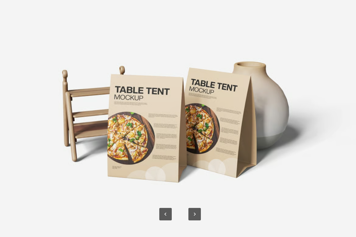 G6403 高清可编辑Table Tent菜单Mockup PS分层样机餐饮设计素材模板Table Tent Menu Mockup