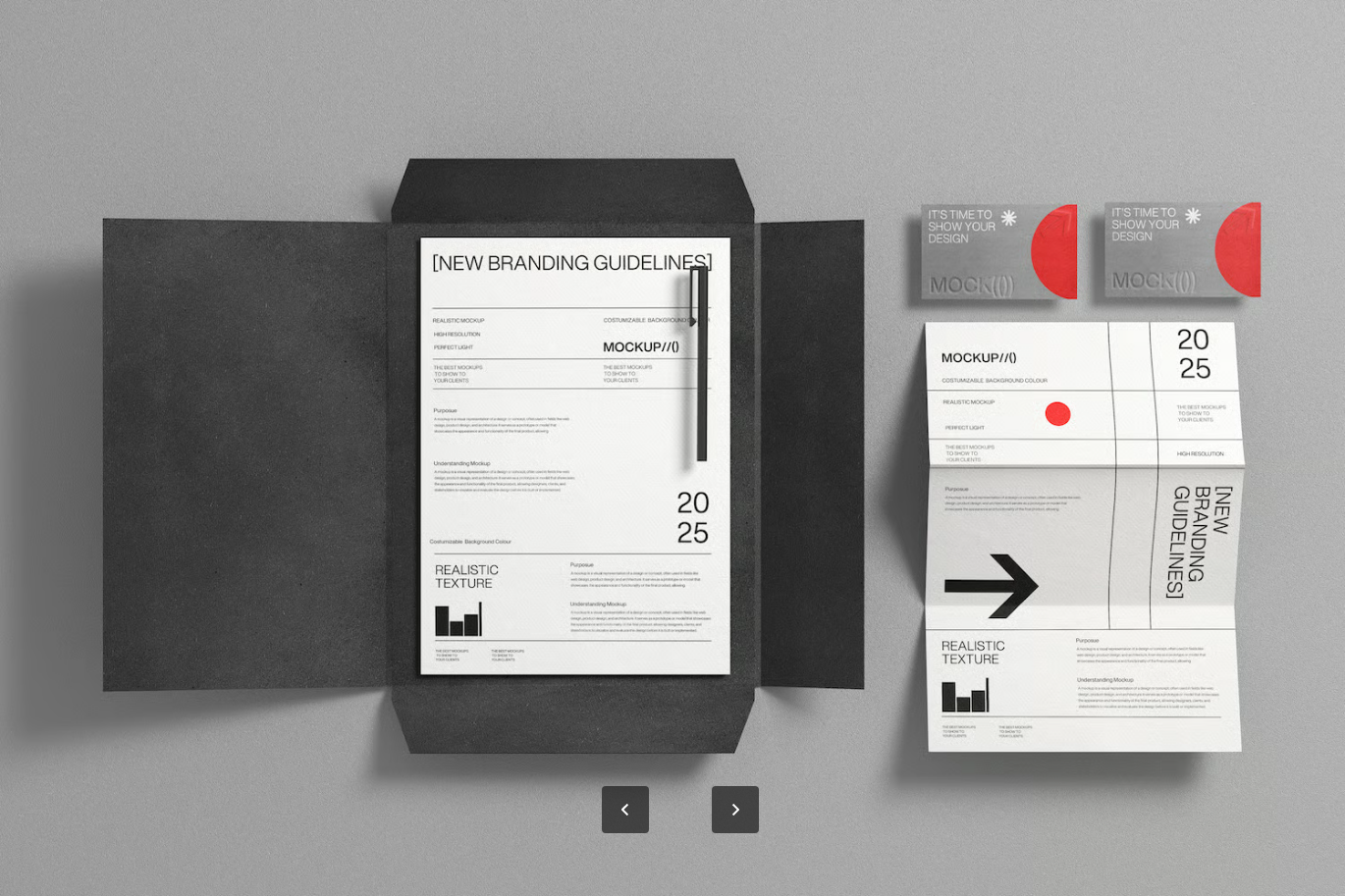 高端PS信纸样机套装可编辑折叠效果平面设计印刷展示素材Folded Letterhead Stationery Mockup Set-果觅网