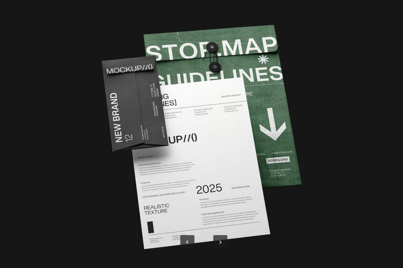 高端Modern文具品牌样机PSD分层办公用品包装展示素材Modern Stationery Branding Mockup Set-果觅网