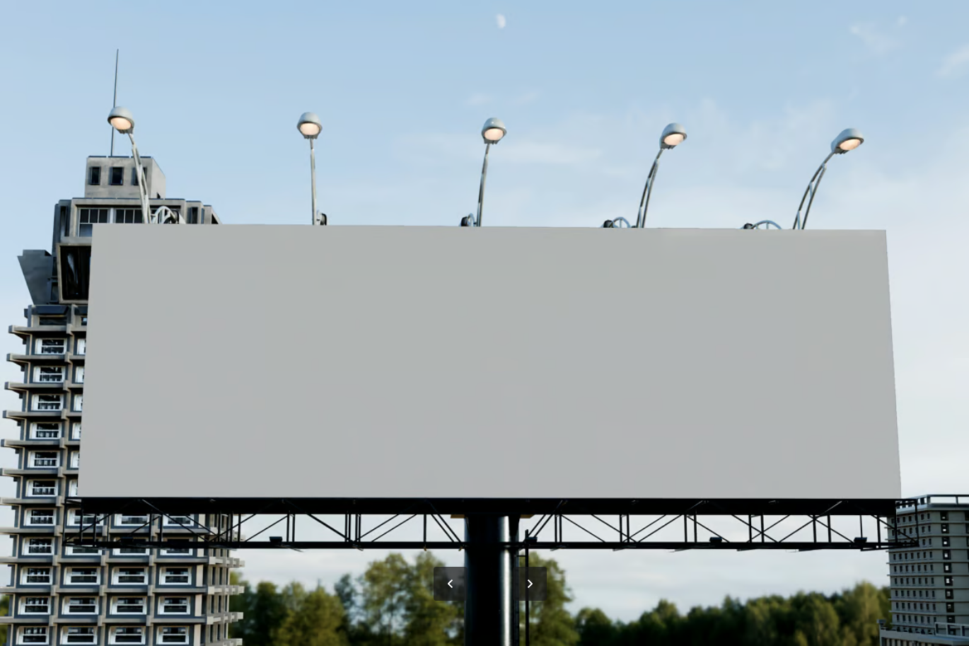 城市广告牌PSD分层样机 高清户外商业设计素材可编辑文字City Billboard Mockup-果觅网
