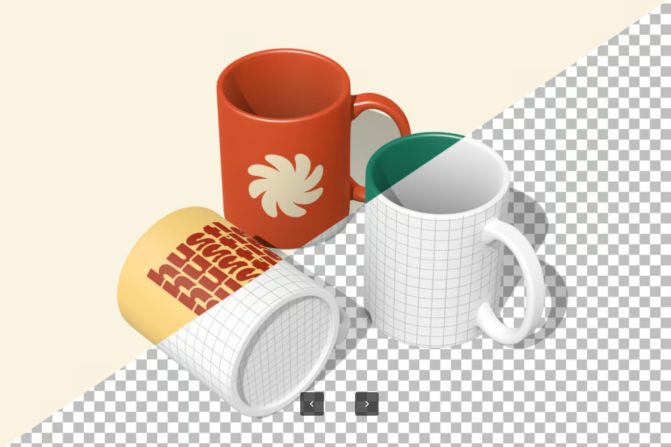 PSD分层马克杯样机可编辑文字高端质感360度展示设计素材Mug Mockup-果觅网