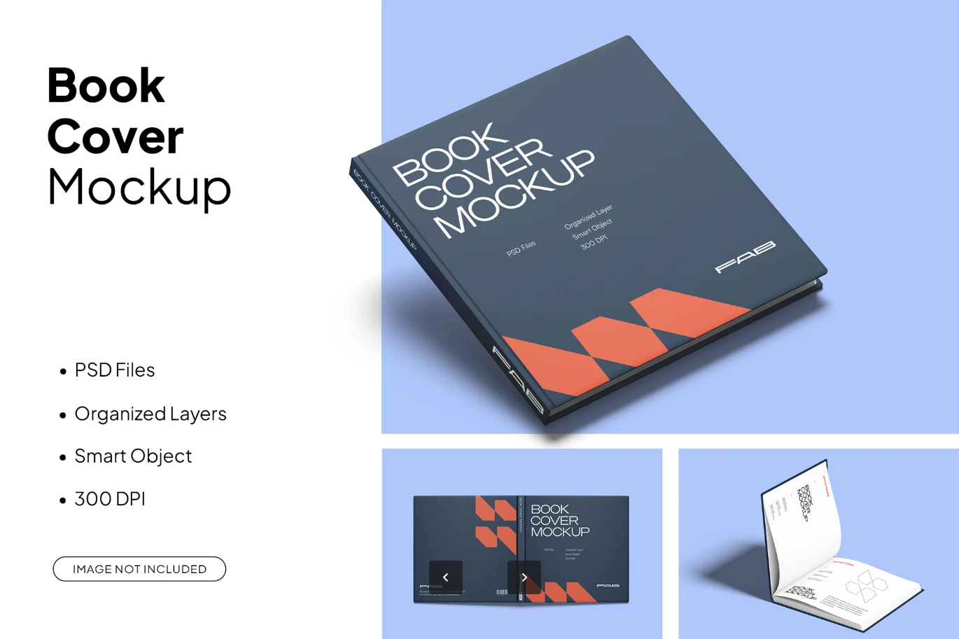 G6431 高端PSD书本样机可编辑图层设计素材简约风立体效果图Book Mockup
