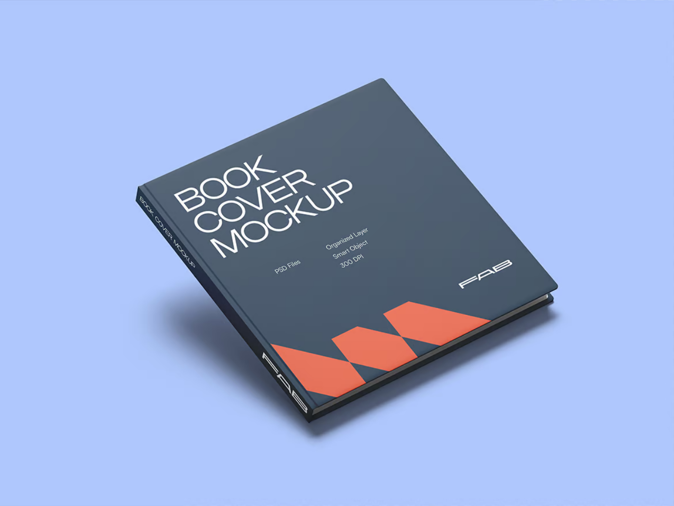 高端PSD书本样机可编辑图层设计素材简约风立体效果图Book Mockup-果觅网
