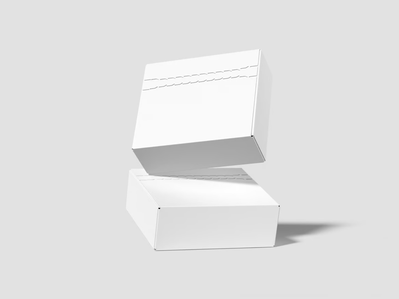 高端可编辑PSD分层包装盒样机 3D立体展示设计素材源文件4K超清Box Mockup-果觅网