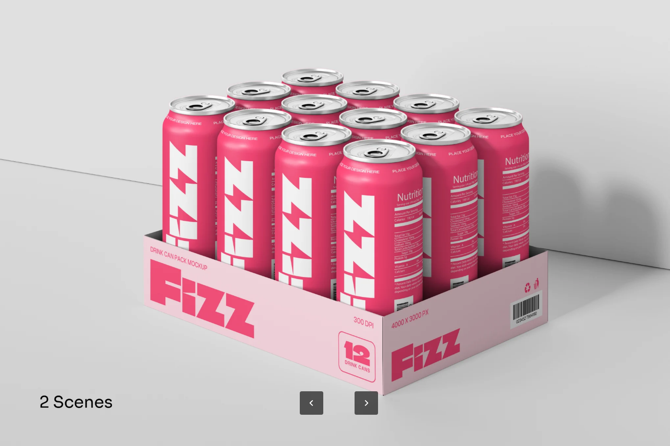G6434 PSD分层Can Mockup样机 高分辨率啤酒罐包装设计素材一键换图Can Mockup