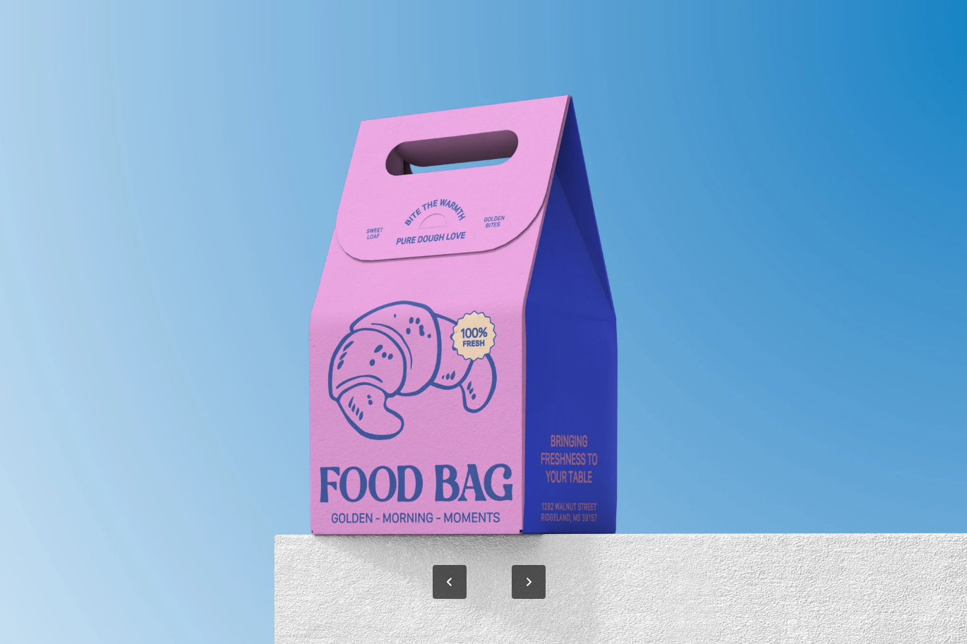 G6436 PS样机分层设计3D立体外卖盒食品包装样机多角度展示可编辑Takeaway Box Mockup