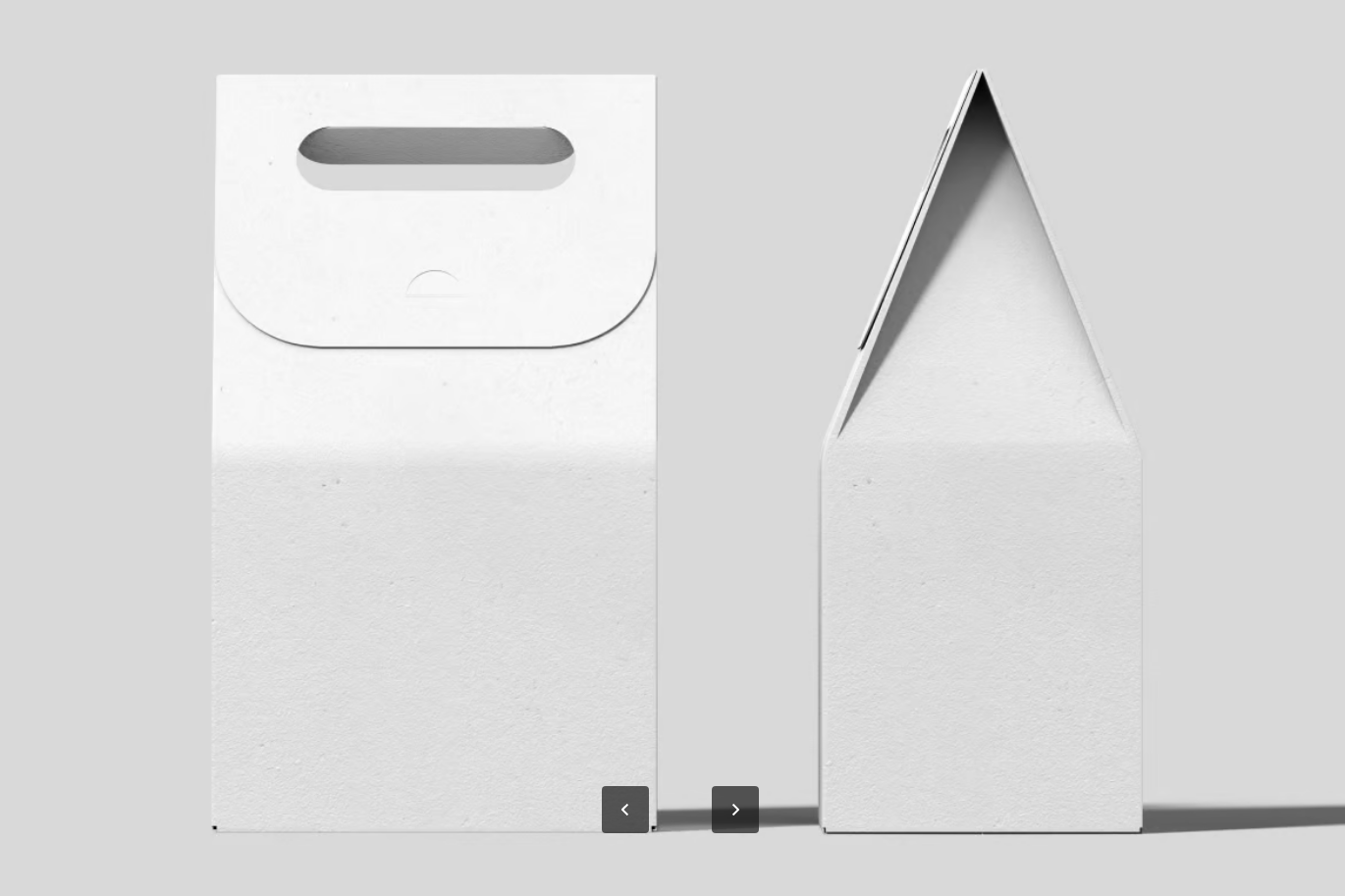 PS样机分层设计3D立体外卖盒食品包装样机多角度展示可编辑Takeaway Box Mockup-果觅网