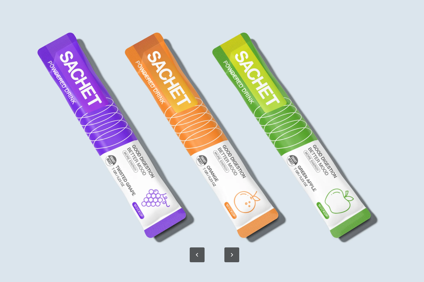 G6438 2025新款Long Sachet PSD分层样机素材可编辑香囊包装设计MockupLong Sachet Mockup